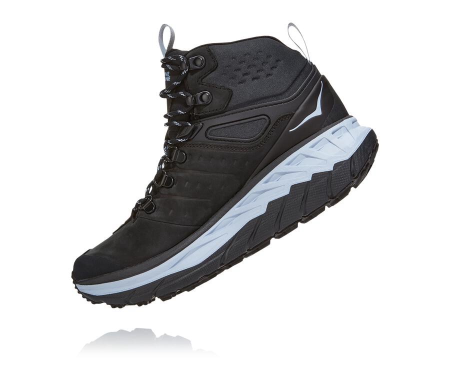 Hoka One One Yürüyüş Botları Kadın Siyah - Stinson Mid Gore-Tex - LH7965034